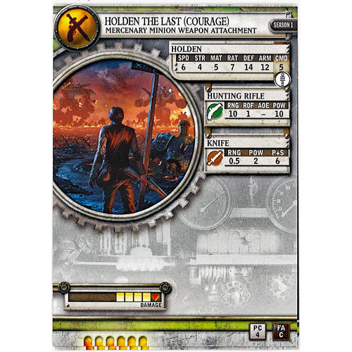 Warmachine/Hordes: Holden The Last Card Set (2)