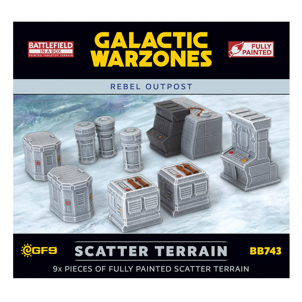 Battlefield in a Box: Galactic Warzones: Rebel Outpost - Scatter Terrain (New Arrival)